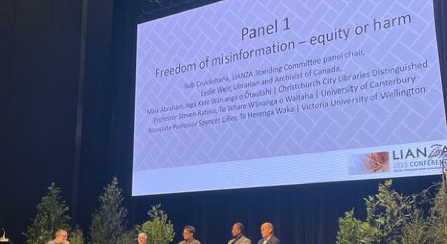 LIANZA 2023 panellists discuss the freedom of misinformation equity or harm